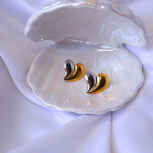 Gold And Silver Heart