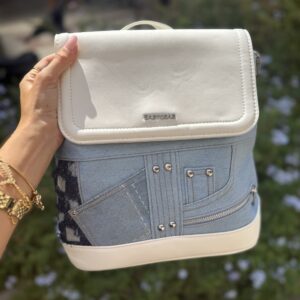 Jean Back Pack White